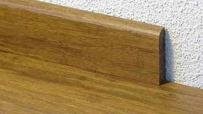 Flooring accessories of bamboo.